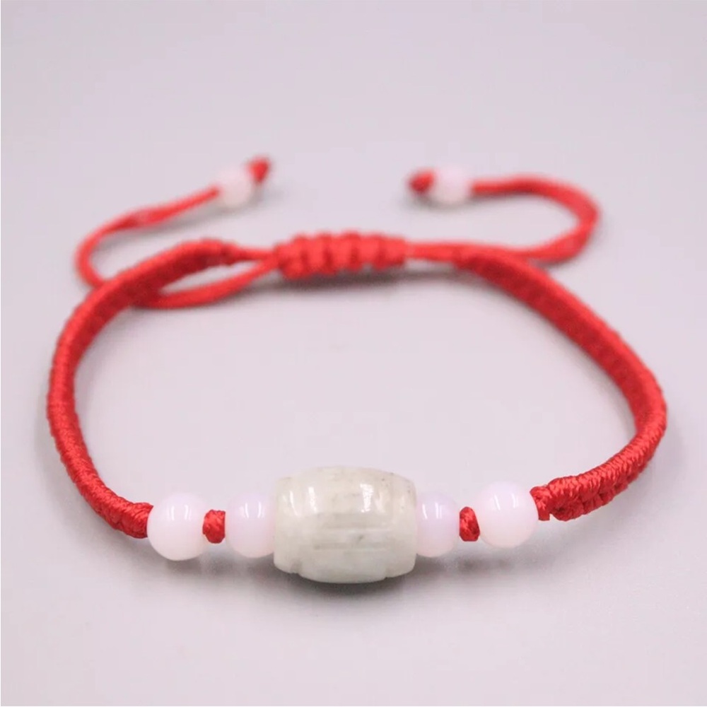 💖 Jade Macrame Bracelet 7”-8” adjustable NEW